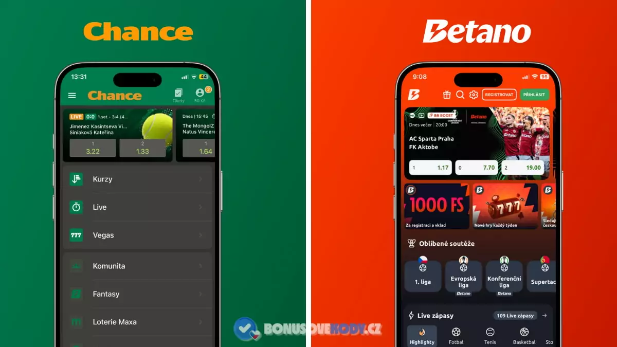 Chance bonus vs Betano bonus