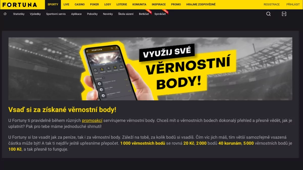 Co to je věrnostní program Fortuna Klub