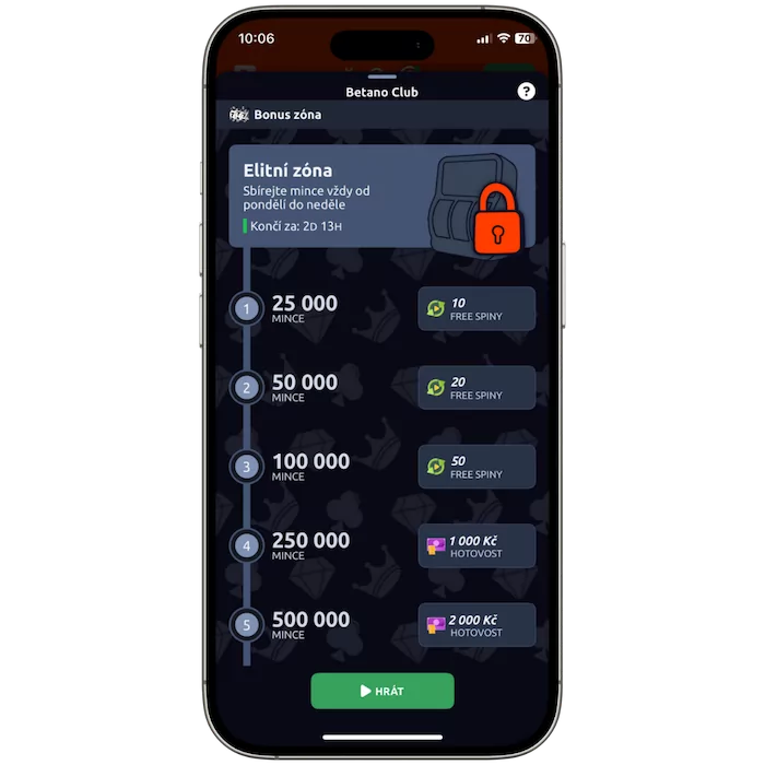 Elitní zóna Betano Club