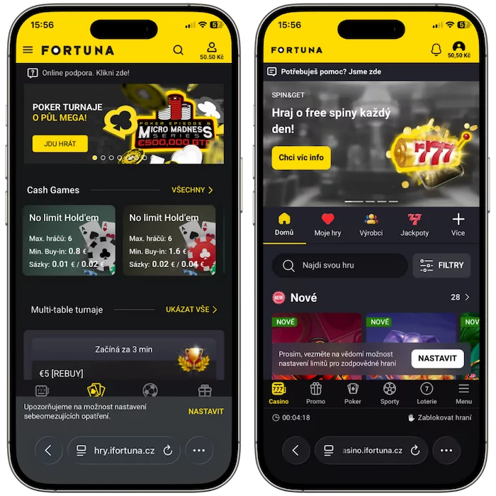 Fortuna casino aplikace