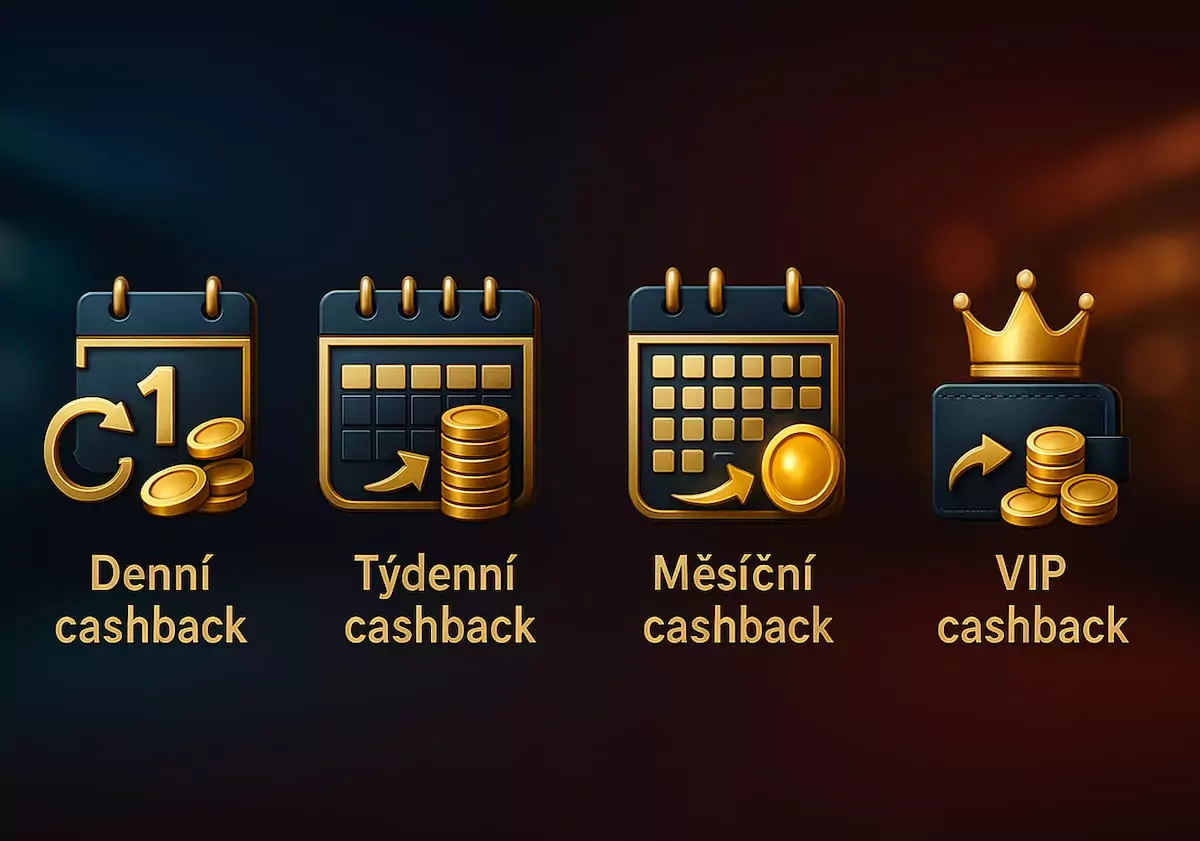 Ikony pro jednotlivé typy cashbacku