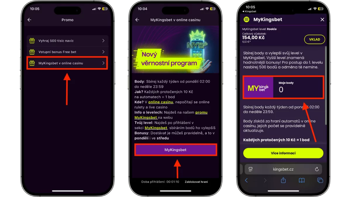 Jak naj&iacute;t Kingsbet věrnostn&iacute; program