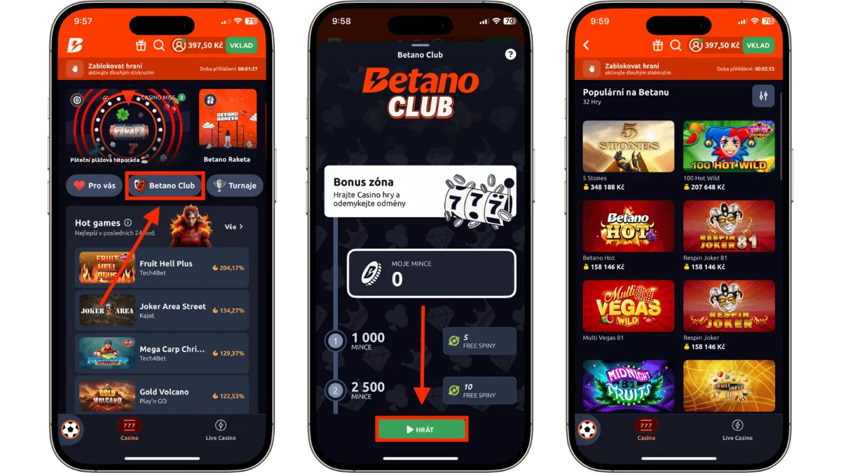 Jak se stát členem Betano Clubu