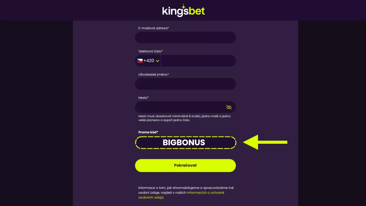 Kingsbet promo kód