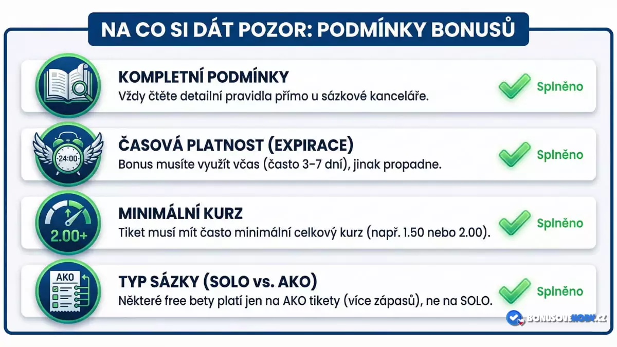 Na co si dát u sázek zdarma pozor