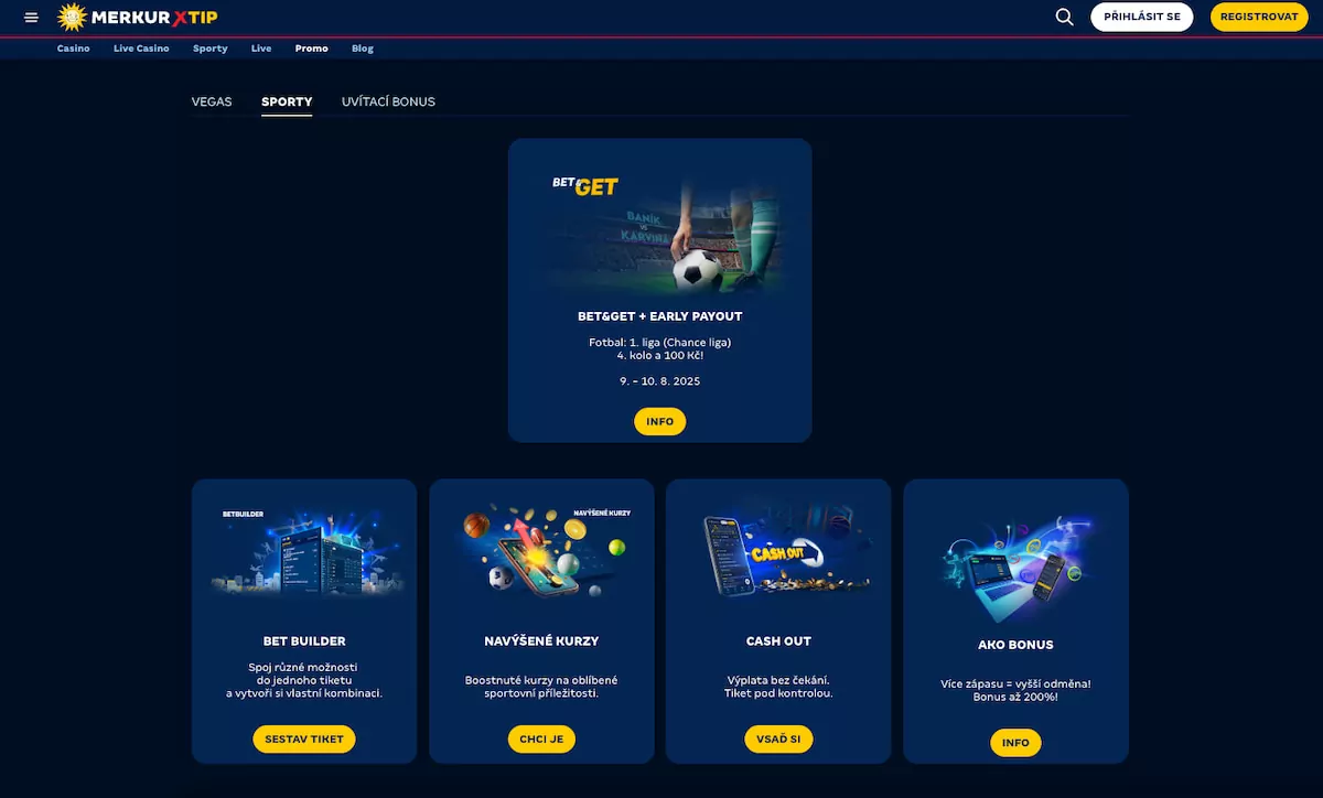 Odměny a promo akce Merkurxtip