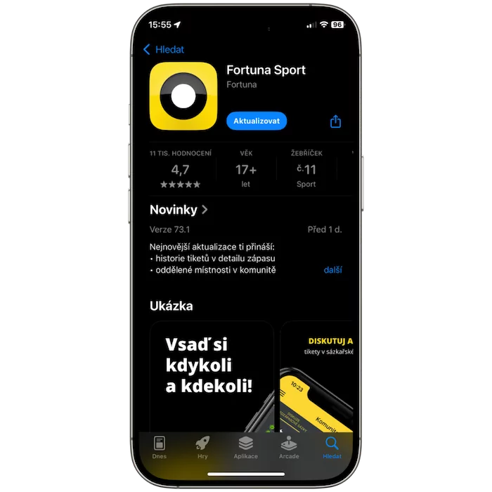 Fortuna stažení aplikace