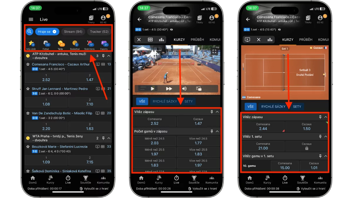 Tipsport live sázky