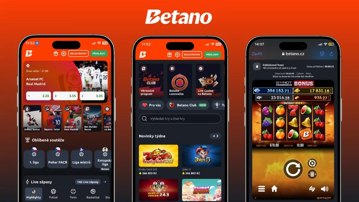 Betano mobilní aplikace