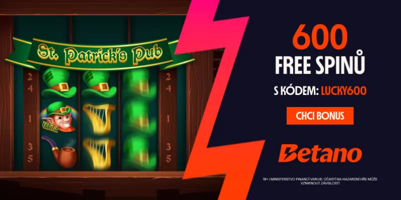 Betano free spiny svatý Patrik