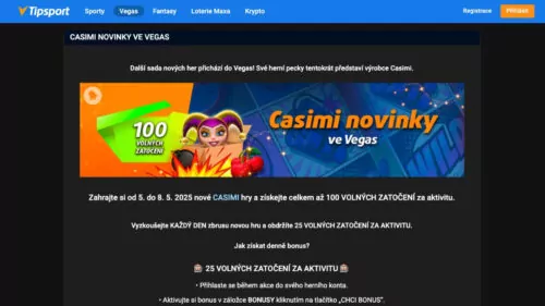 Tipsport free spiny